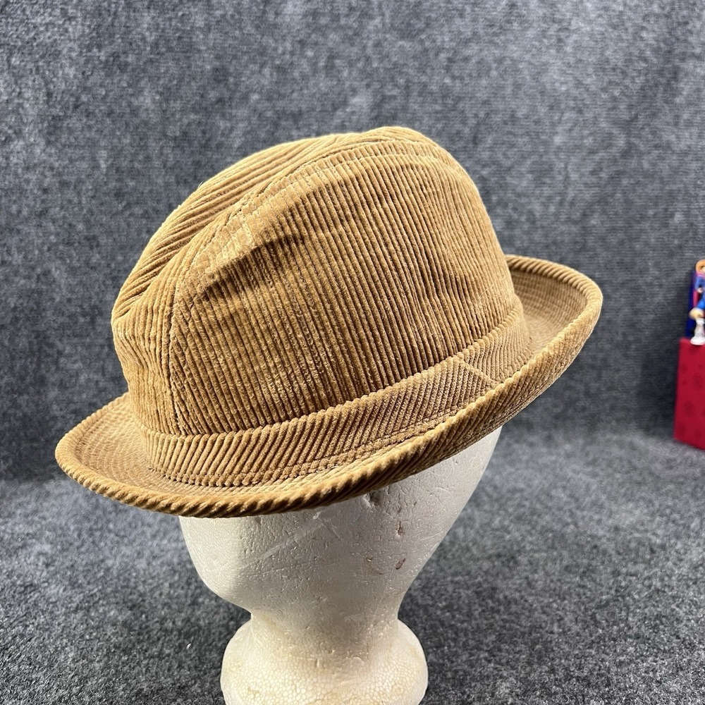 Dobbs Fifth Avenue New York Light Brown Corduroy Fedora Size 7 -1/4 Union Made